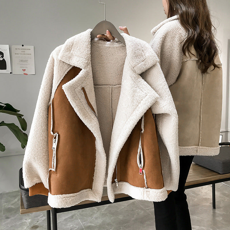 Krohn-e | Damen-Teddy-Mantel Übergroßer