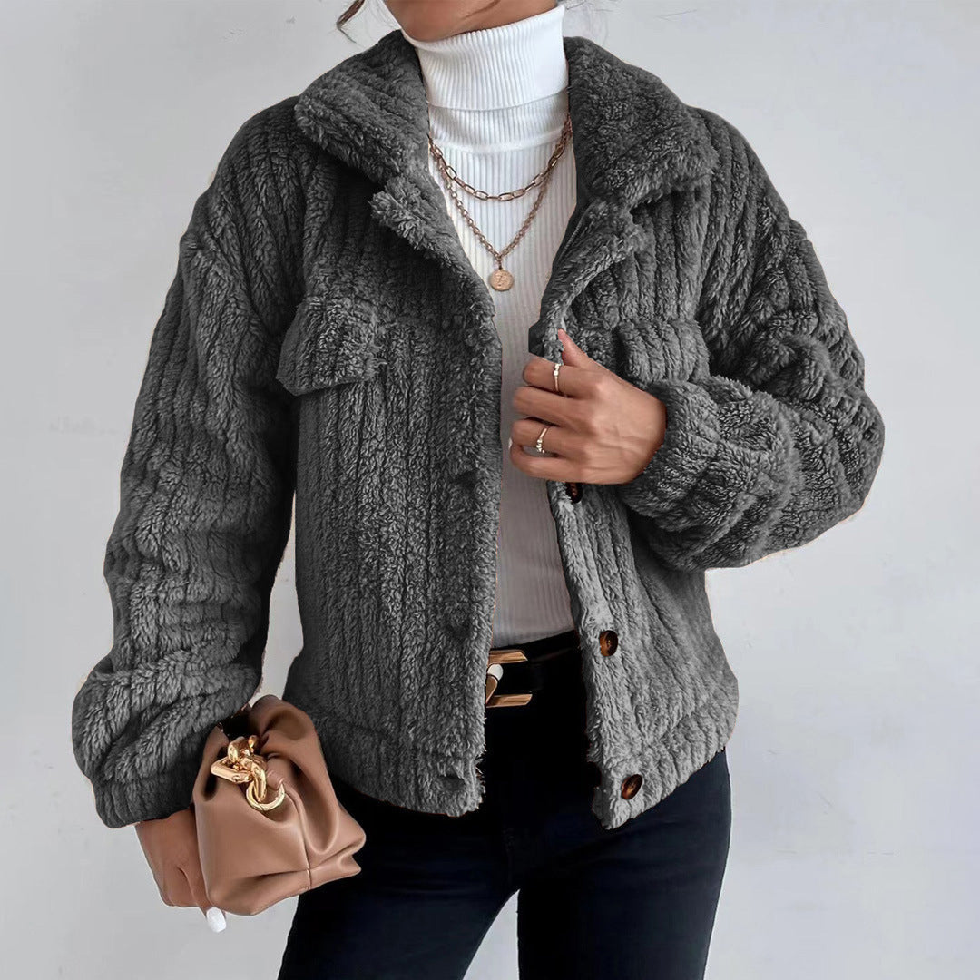 Krohn-e | Winter Teddy Mantel - Langarm