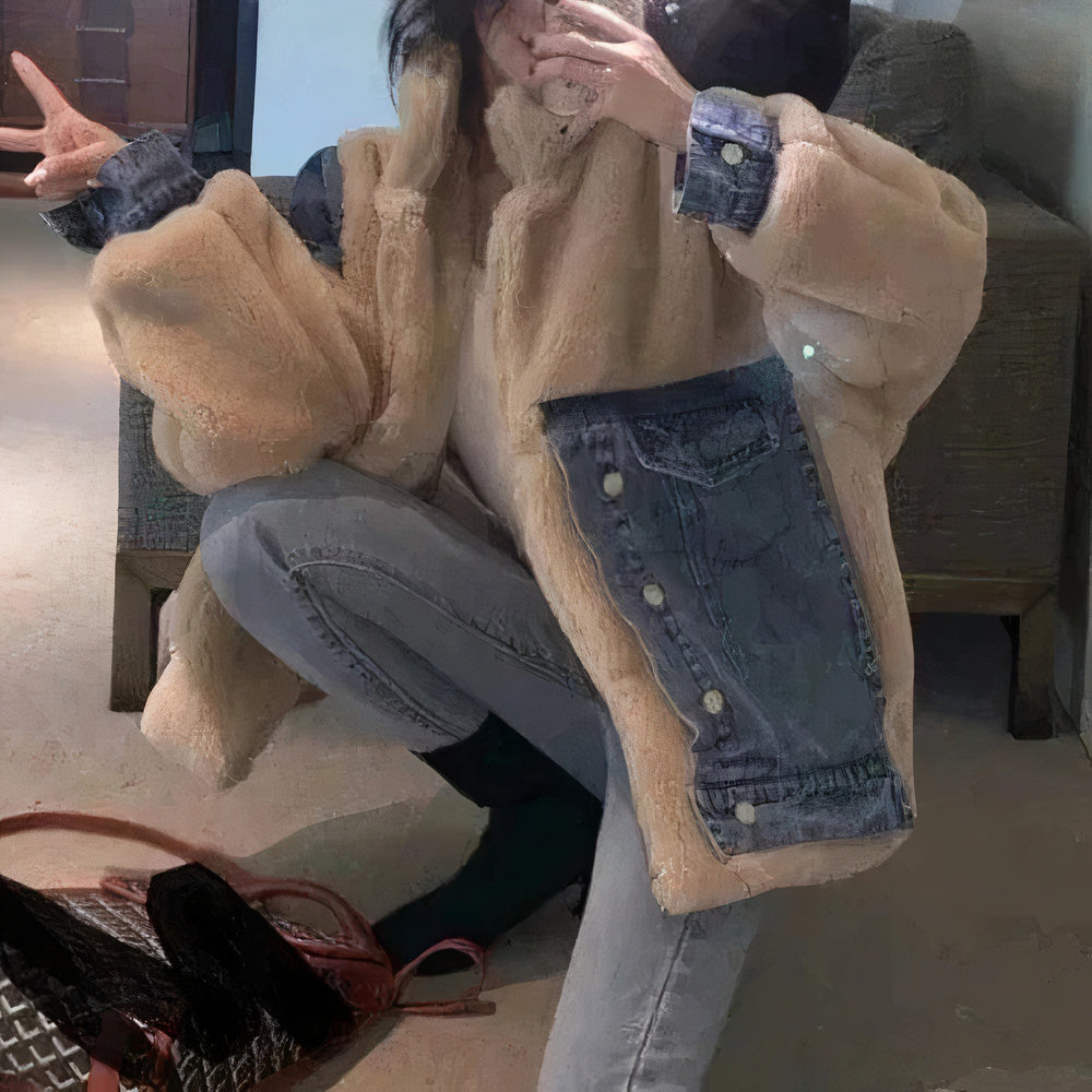 Winterjacke für Damen aus Fleece und Baumwolle – Felicie