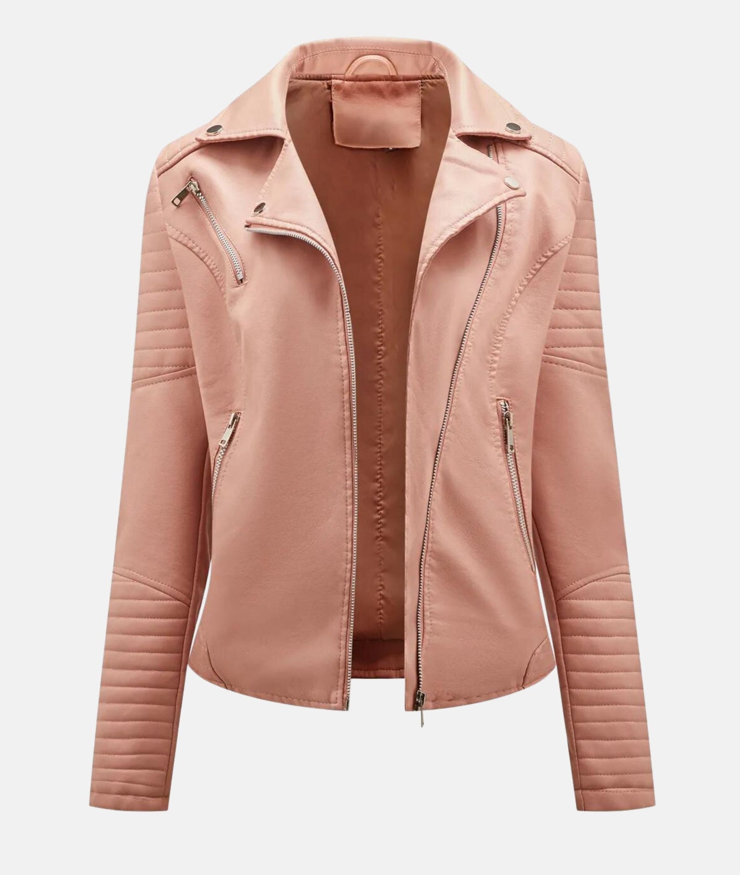 Krohn-e | Damen Bikerjacke aus Kunstleder