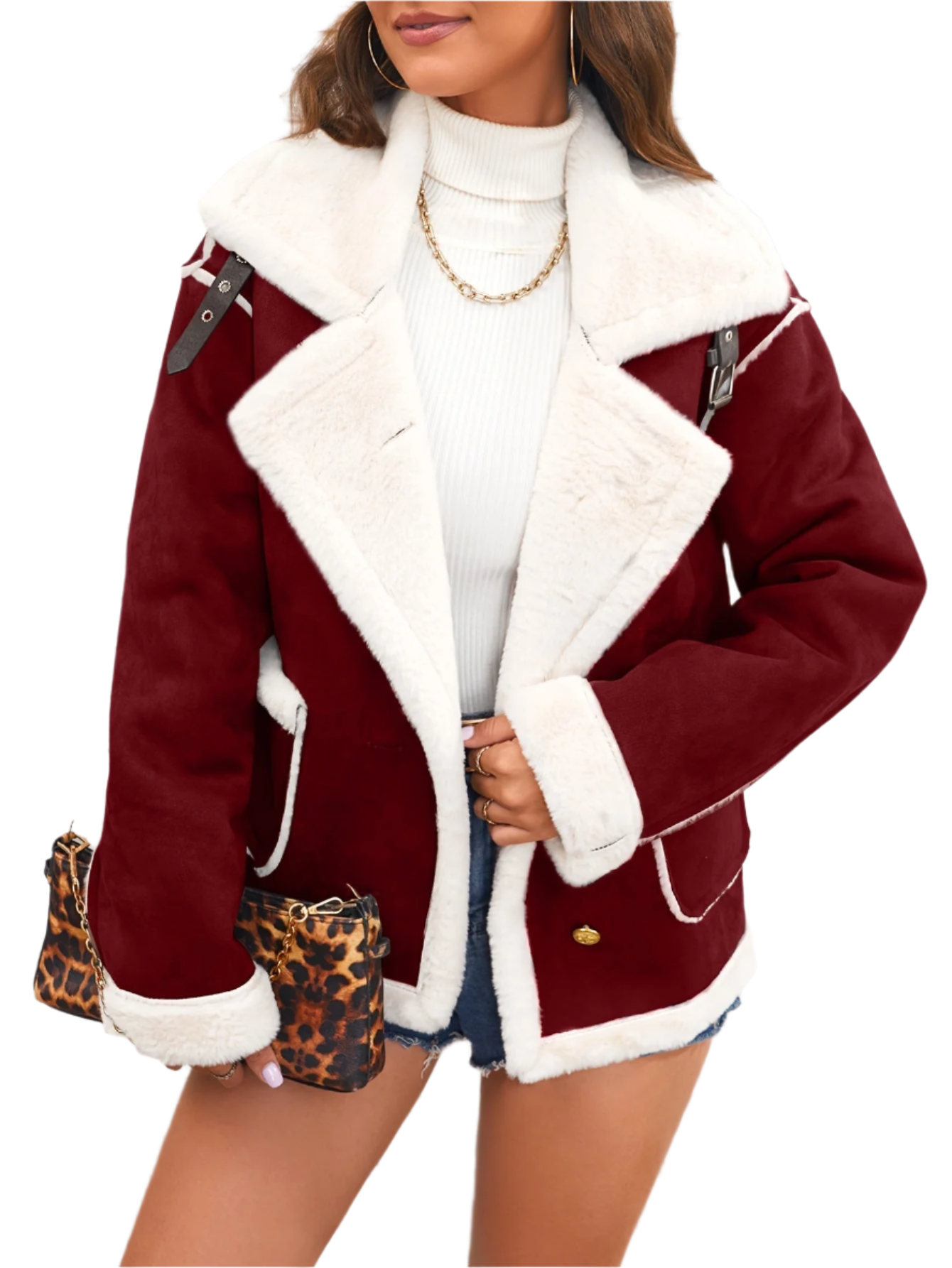 Krohn-e | Elegante Teddy Winterjacke für Damen
