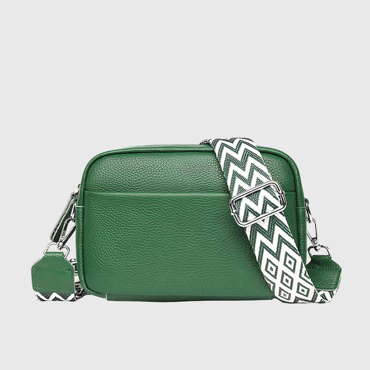 KROHN-E Damen Schultertasche Leder Verstellbar Mehrere Fächer