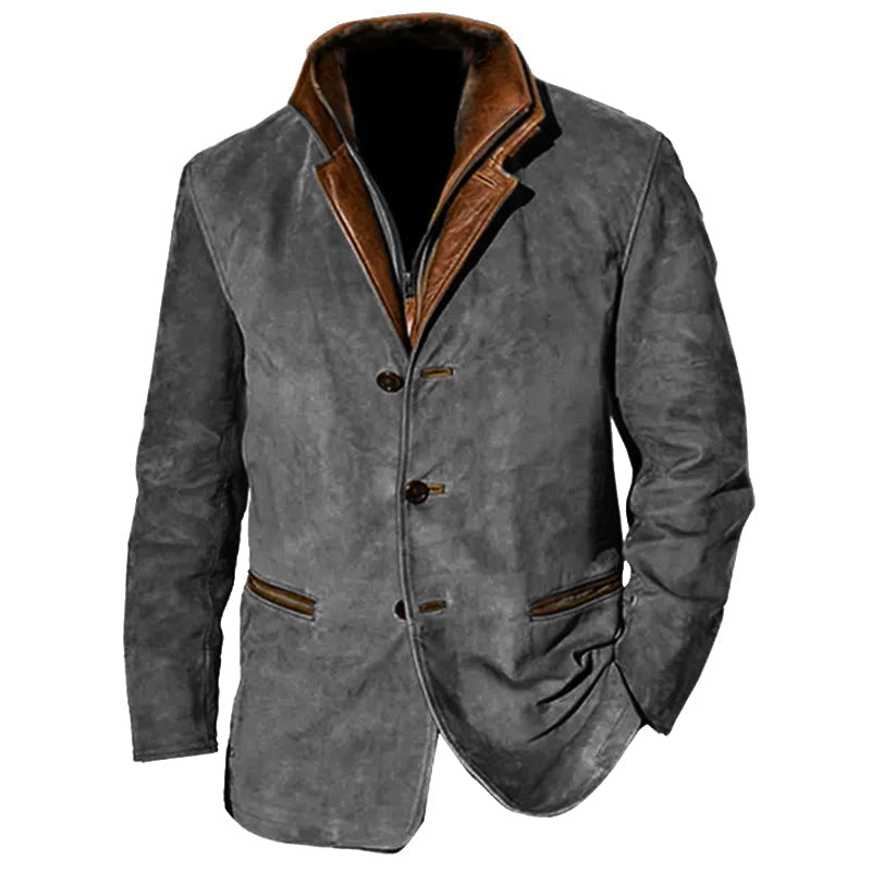 Krohn-e | Vintage Wildlederjacke für Herren