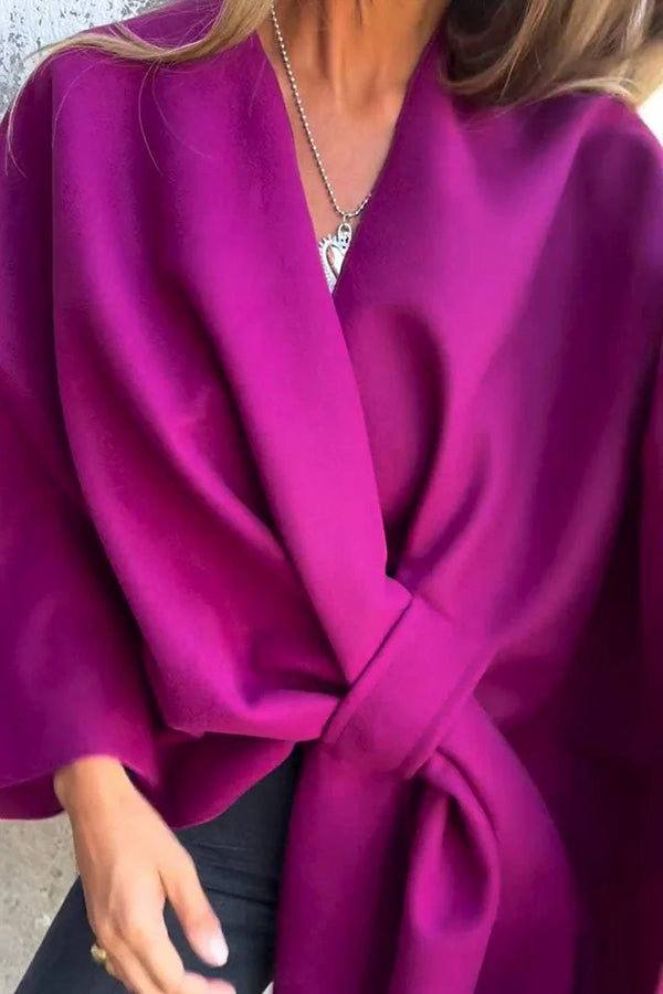 Krohn-e | Loser V-Ausschnitt Schal Cape Jacke