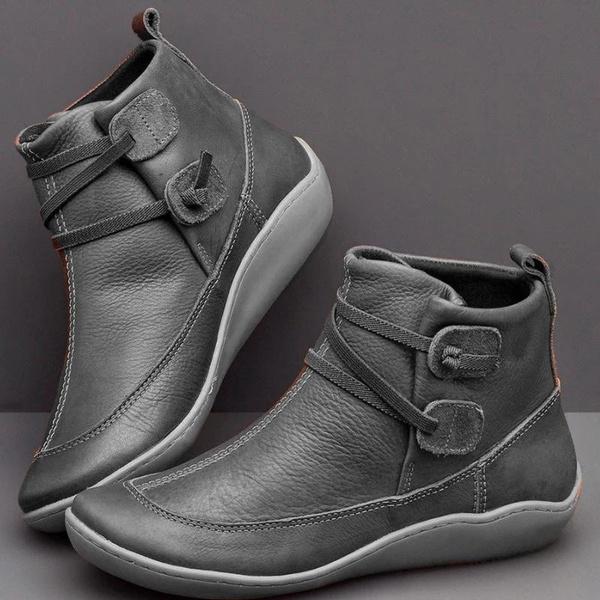 Krohn-e | und Warme Damenstiefel Aus Leder