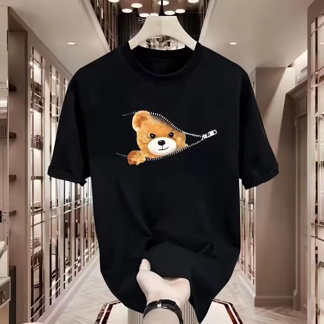 Fudus Cartoon Bär T-Shirt für Frühling und Sommer