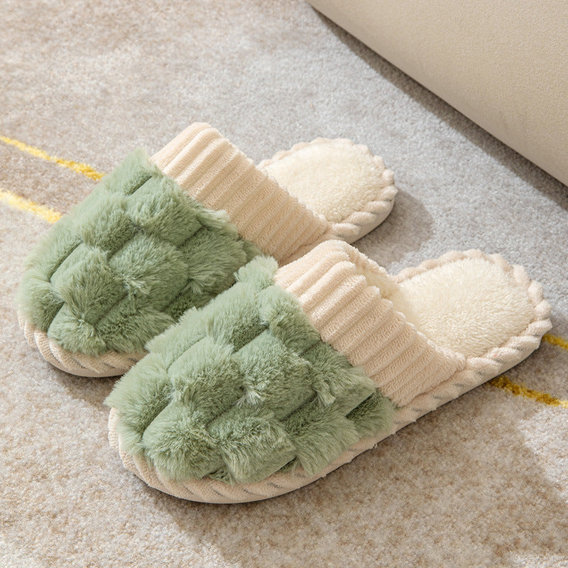 Krohn-e | Bequeme Damen Hausschuhe mit Pelzfutter