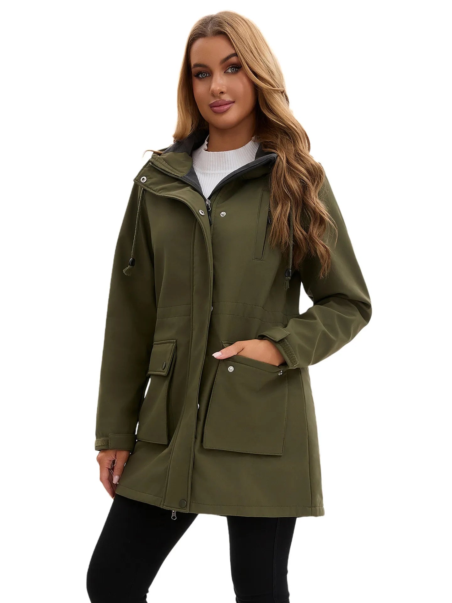 Krohn-e | Wasserdichte Softshell-Damenjacke mit Kapuze