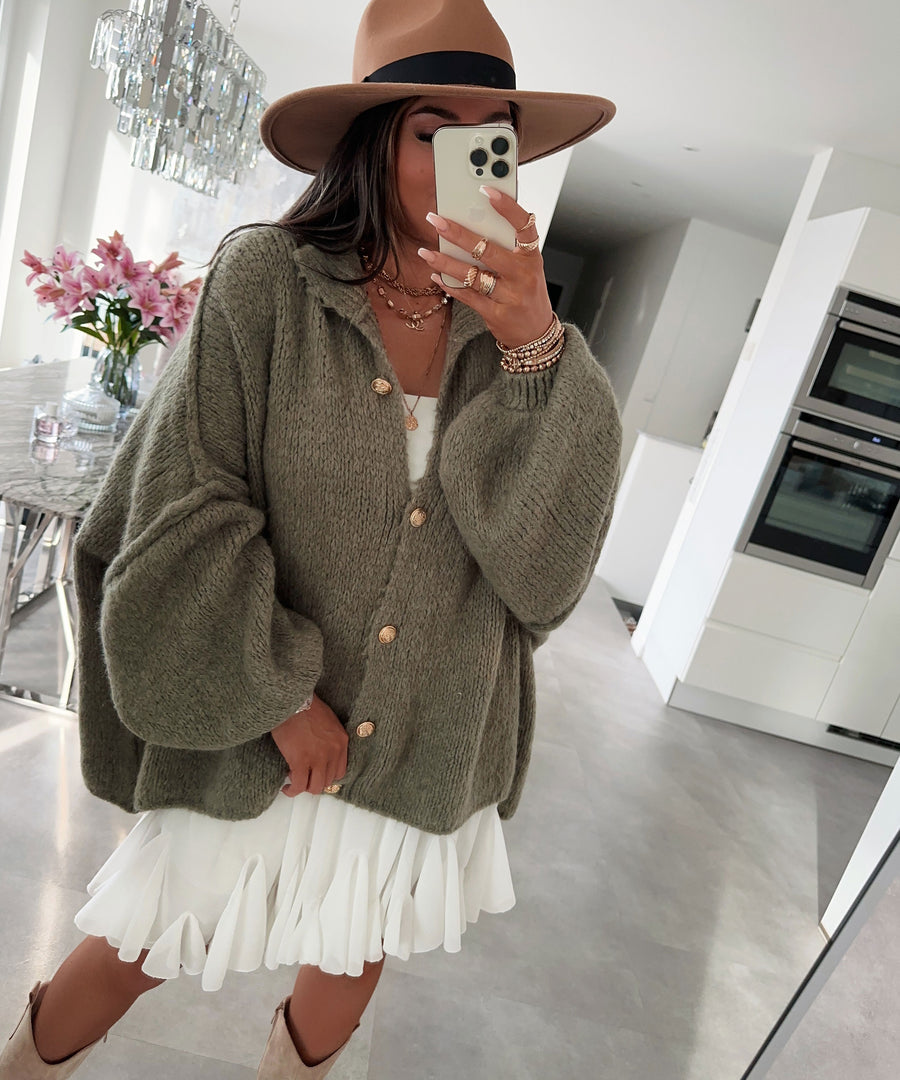 Krohn-e | Overgrößed Strickjacke