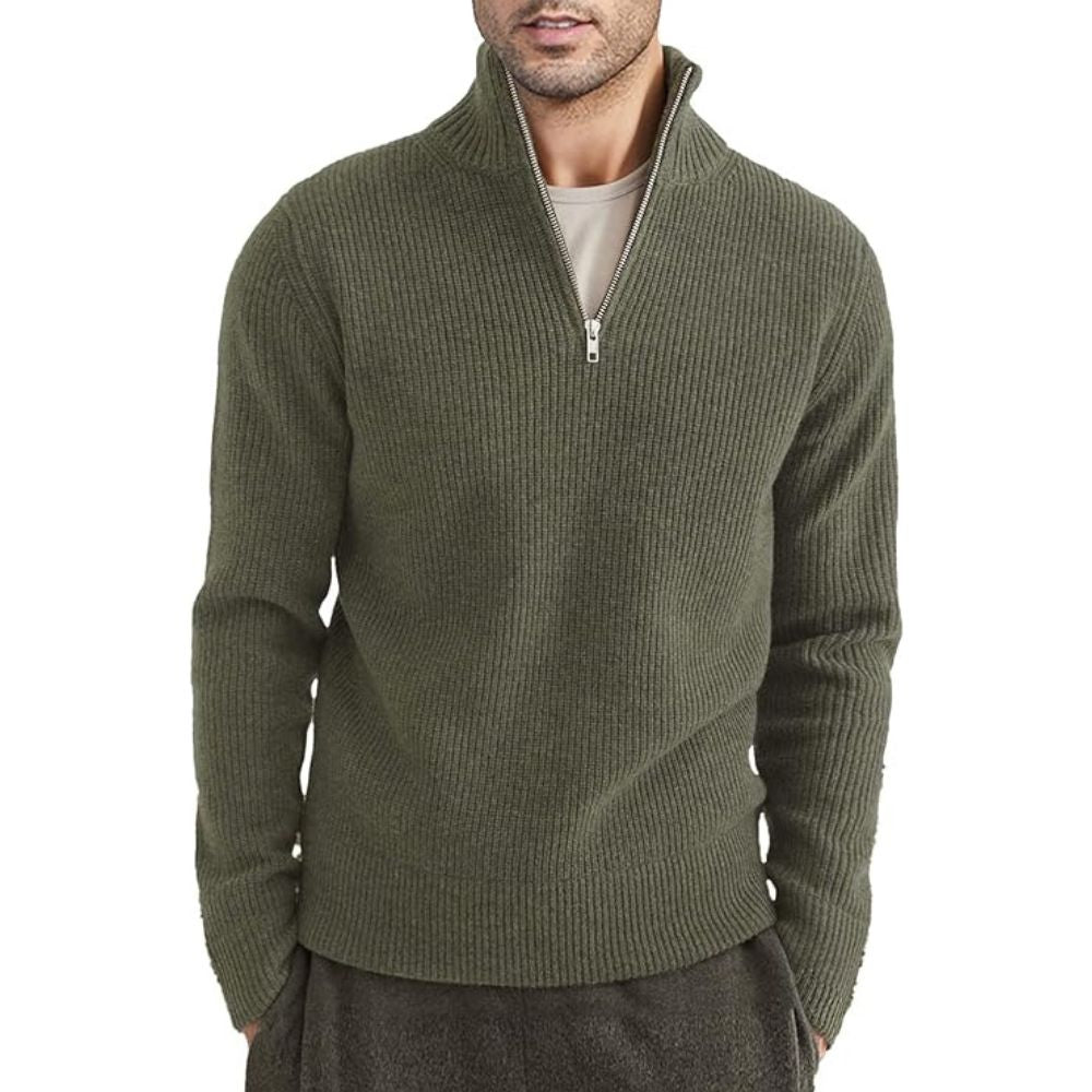 Herren-Pullover mit Reißverschluss von Heinrich Dicker