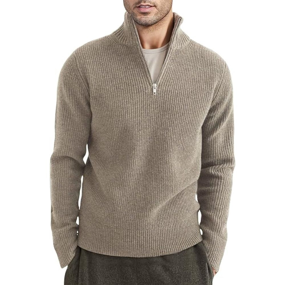Herren-Pullover mit Reißverschluss von Heinrich Dicker