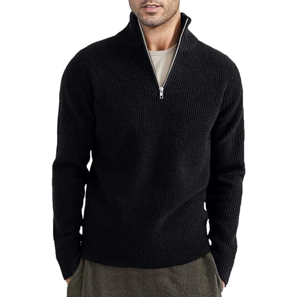 Herren-Pullover mit Reißverschluss von Heinrich Dicker