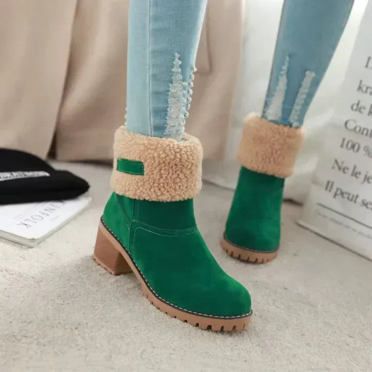 Krohn-e | Elegante und Warme Leder - Schneestiefel
