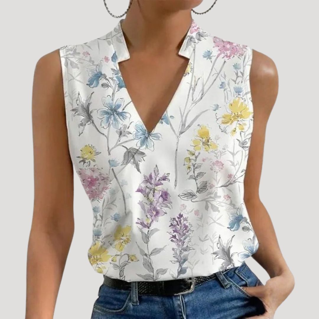 Dorothea | Damen Wickel Ärmellose Bluse