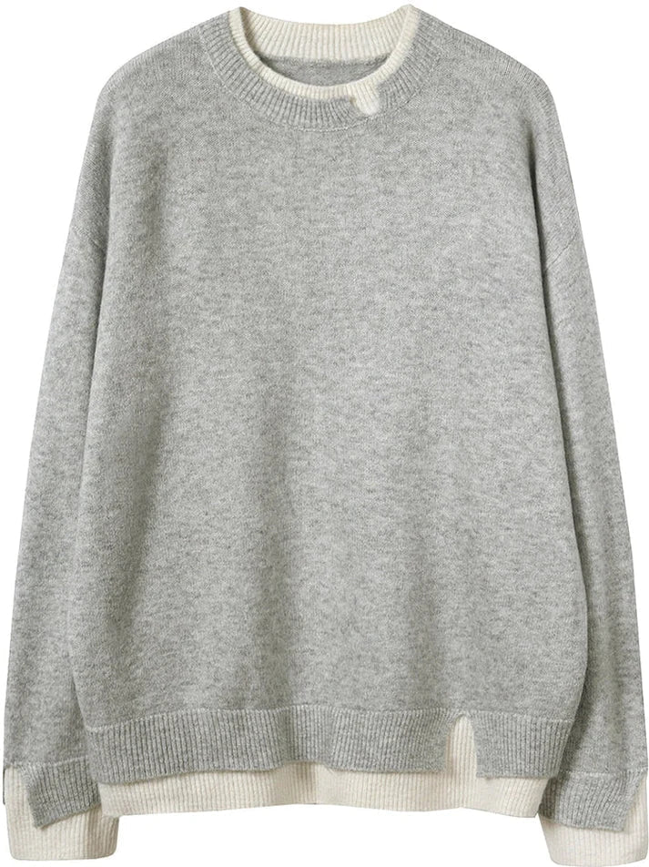 Grauer und weißer Pullover von Fay
 - Krohn-e