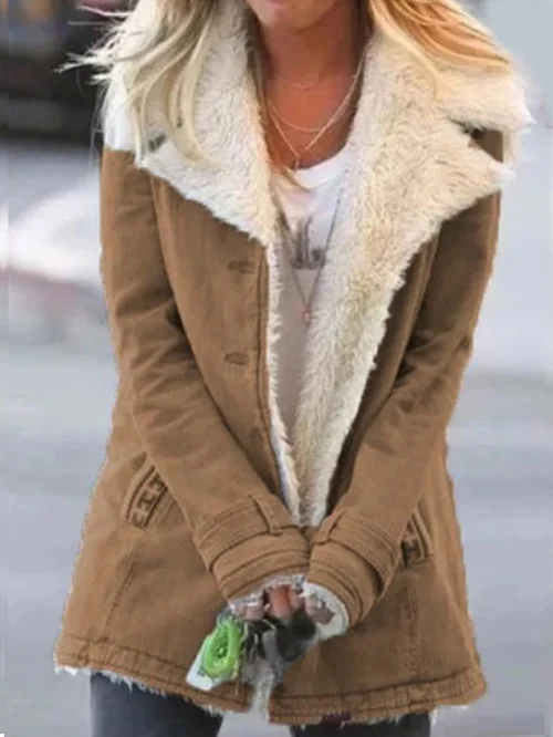 Krohn-e | lange jack - gefütterte Winterjacke mit Fleece-Kragen