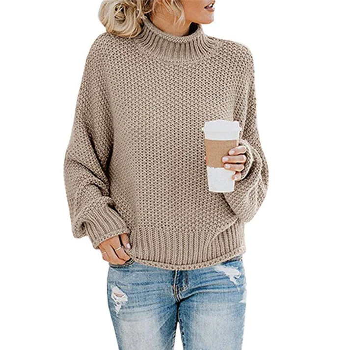 Krohn-e | Sweater - Grober Strick Rollkragenpullover