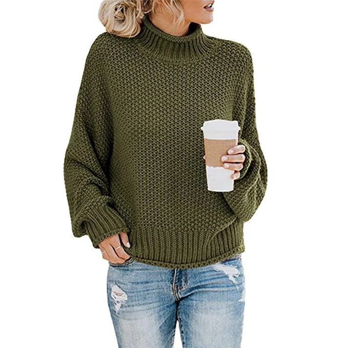 Krohn-e | Sweater - Grober Strick Rollkragenpullover