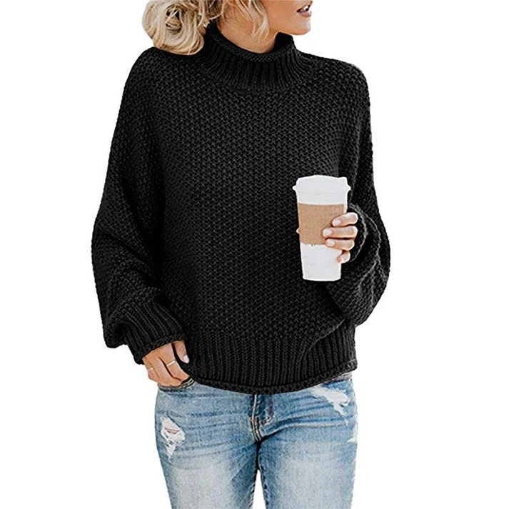 Krohn-e | Sweater - Grober Strick Rollkragenpullover