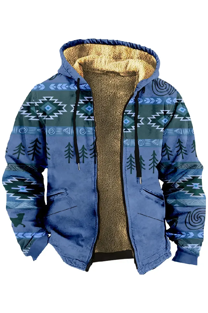 Kapuzenjacke aus warmem Samt von Kozina