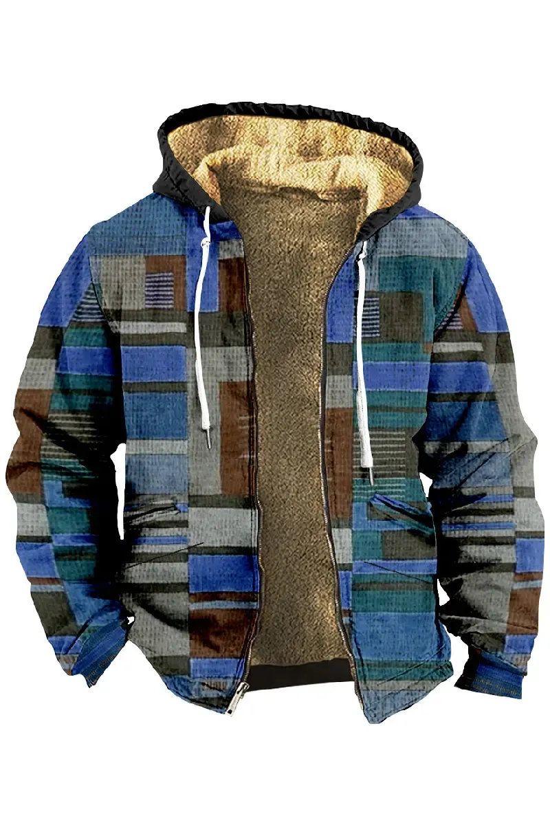 Kapuzenjacke aus warmem Samt von Kozina