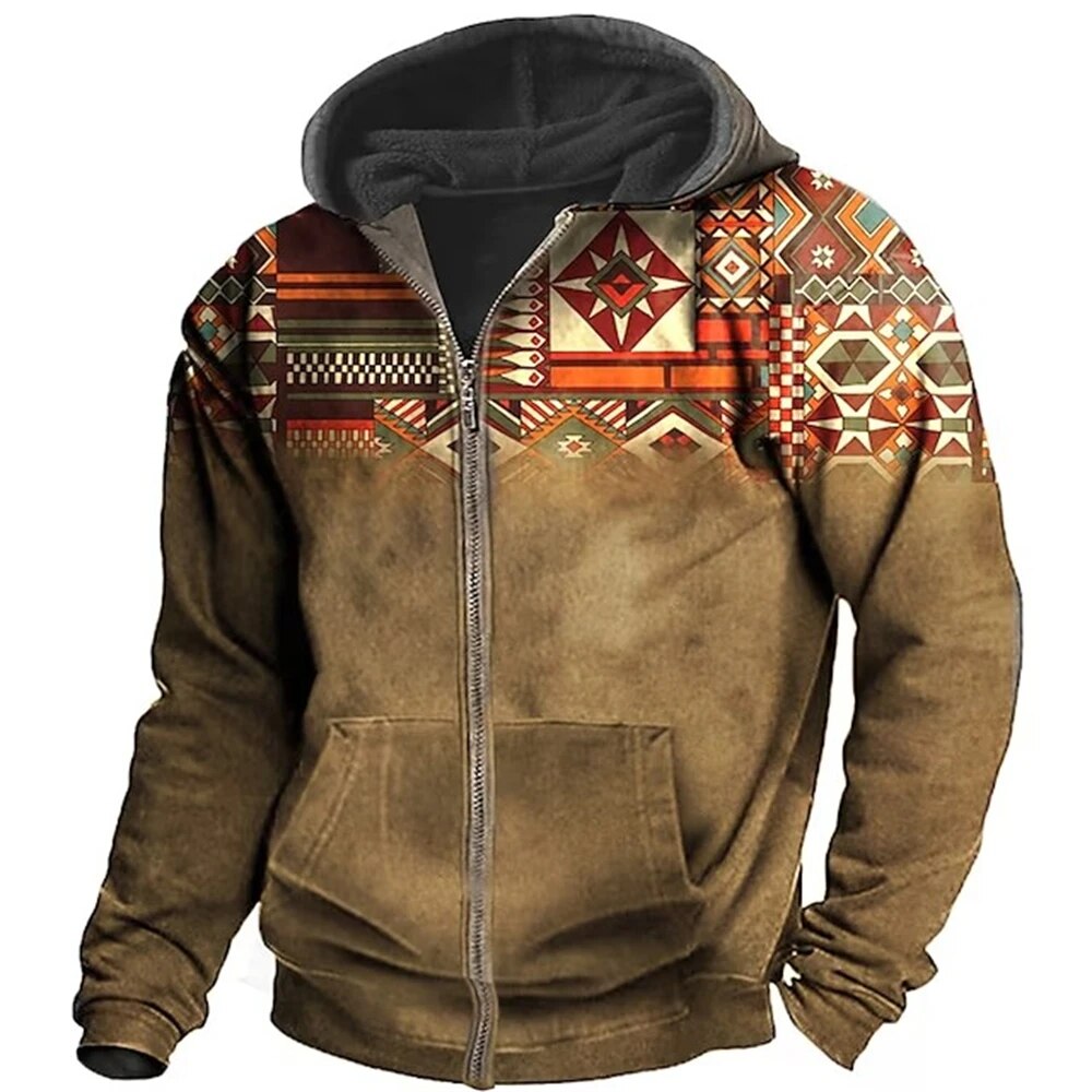 Herren-Retro-Fleece-Sweatshirt von Olivier™️