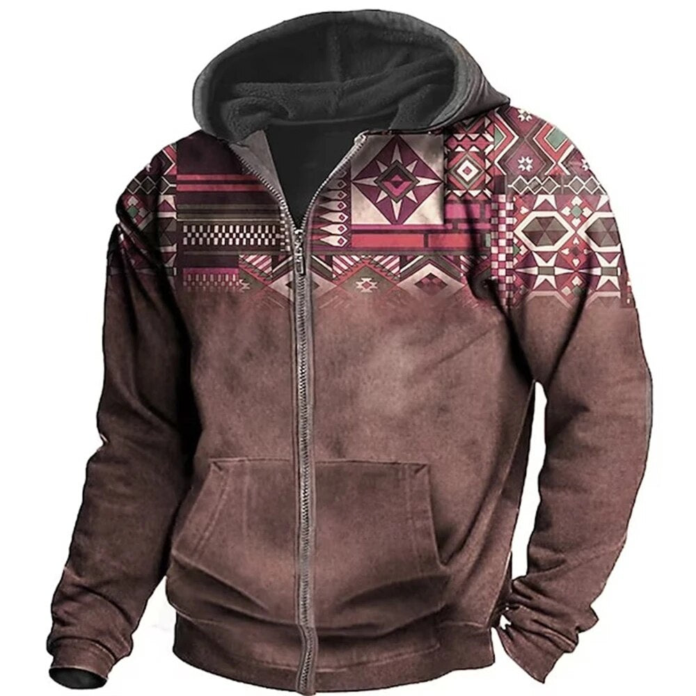 Herren-Retro-Fleece-Sweatshirt von Olivier™️