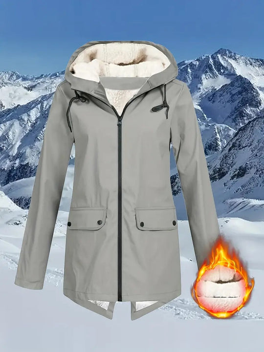 Krohn-e | Wasserdichte Jacke mit Kordelzug
