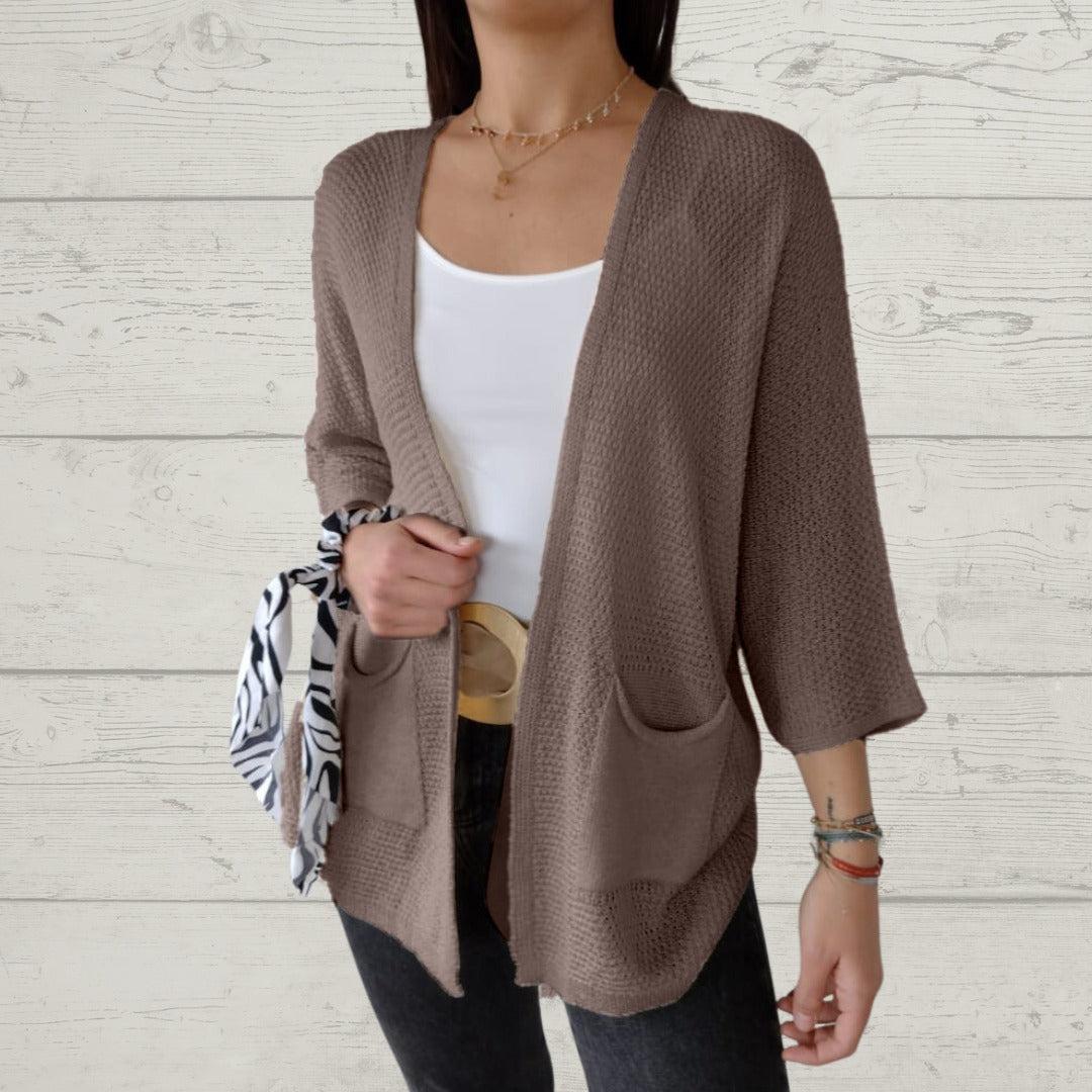 Krohn-e | Lässige Strickjacke mit Stylischen Taschen