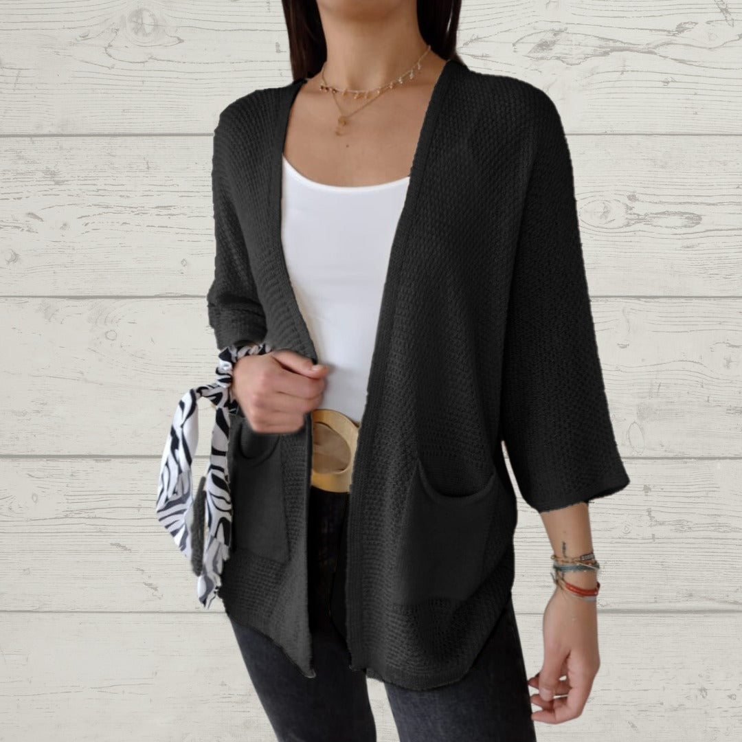 Krohn-e | Lässige Strickjacke mit Stylischen Taschen