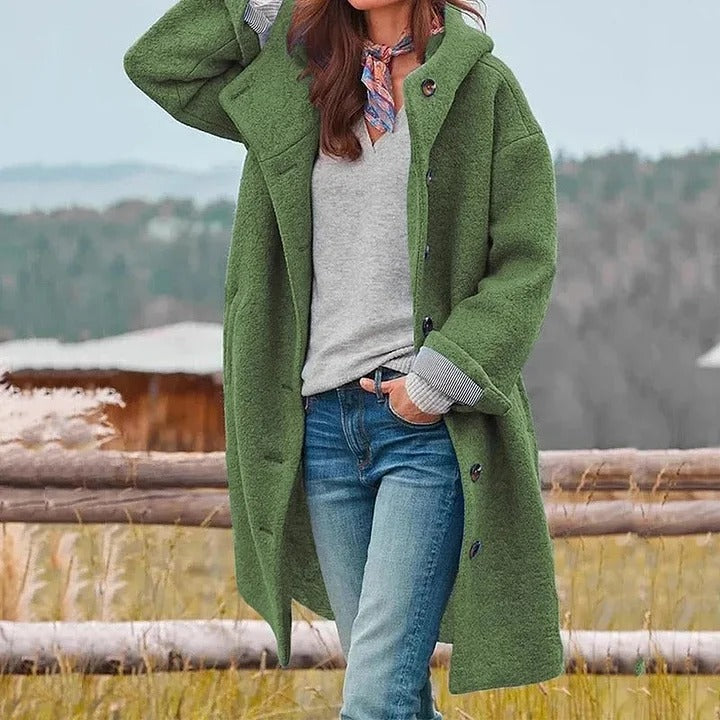 Krohn-e | Lässiger, Lockerer Mantel für Damen