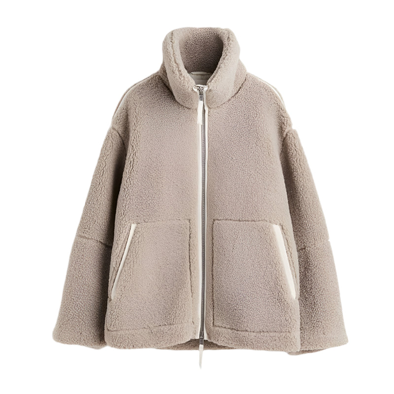 Krohn-e | Warme Teddy Fleece Damenjacke