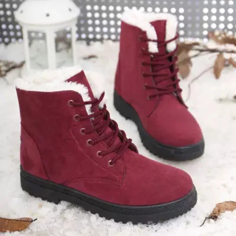 Gefütterte Winterstiefel für Damen