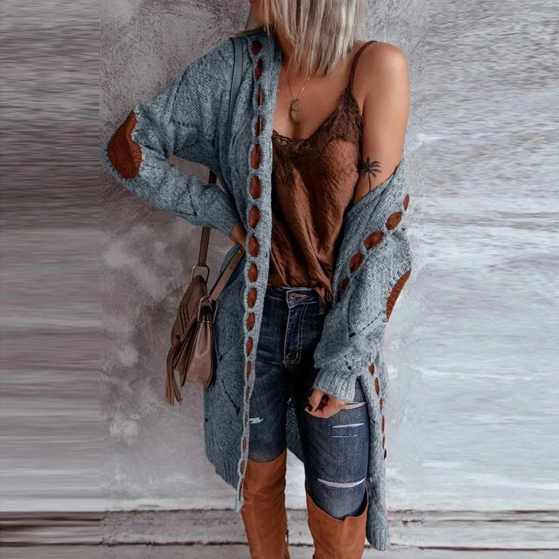 Elegantes Vintage-Strickpullover mit Kapuze, Modell Loretta