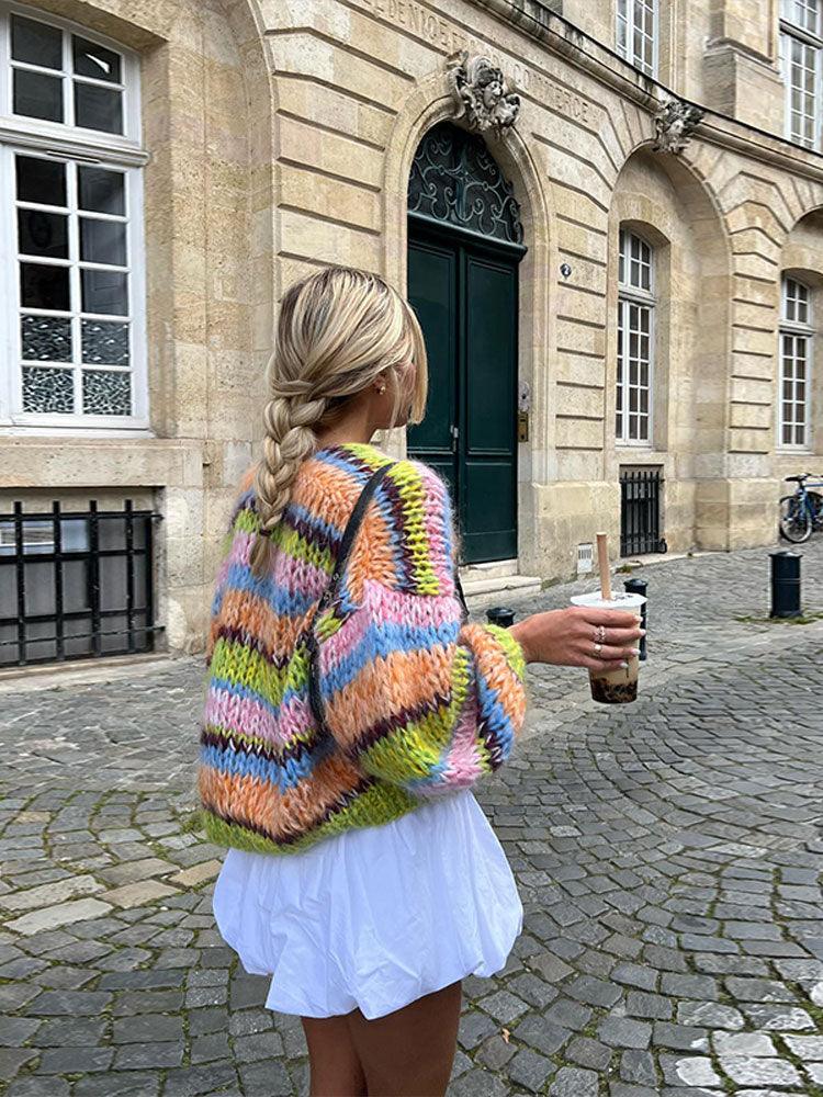 Krohn-e | Bunter Strickpullover