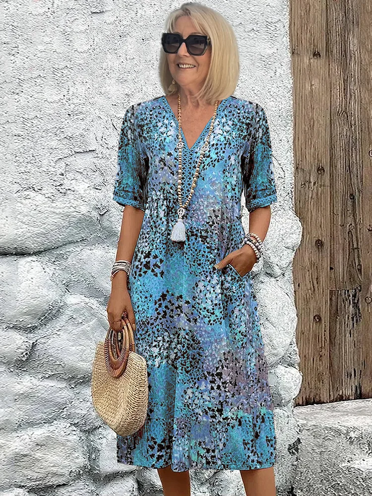 Krohn-e | Vibrant Midi-Kleid