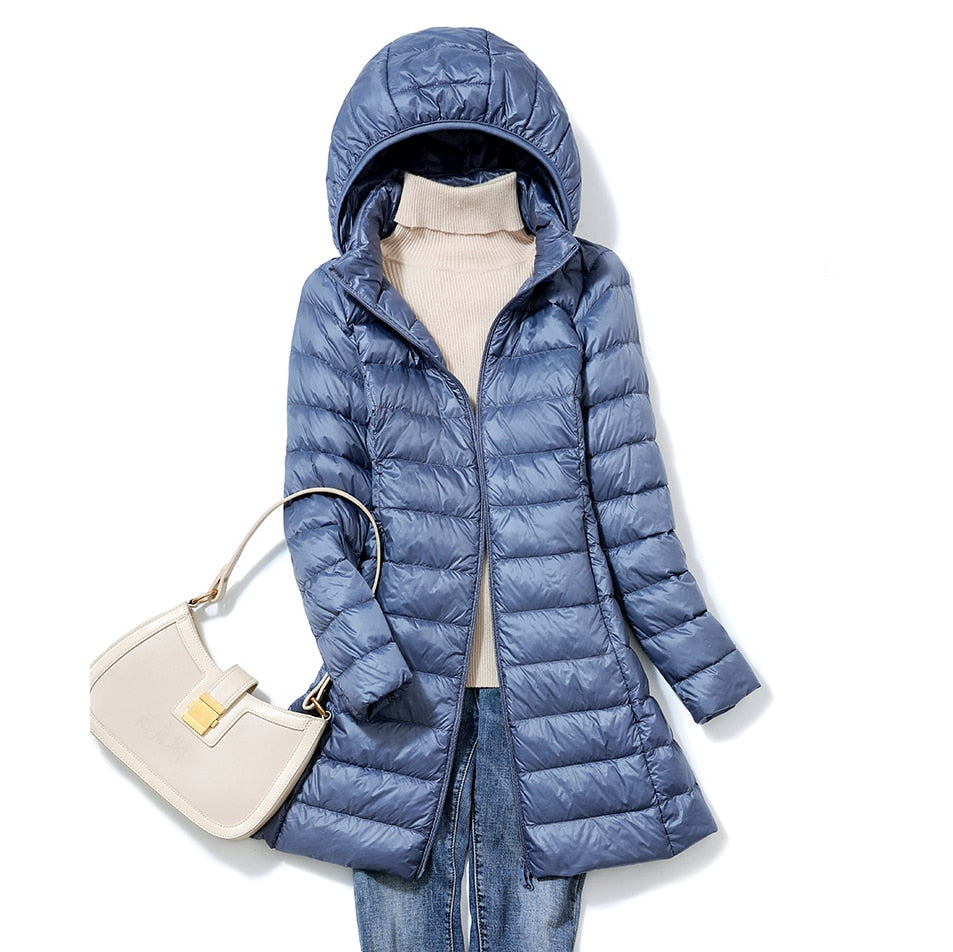 Krohn-e | Daunenjacke mit Kapuze für Damen - Winter