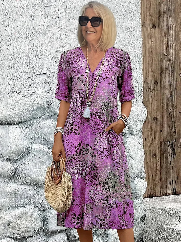 Krohn-e | Vibrant Midi-Kleid