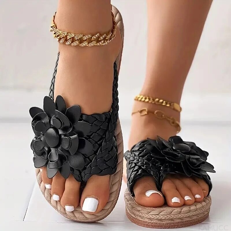 Charie: Geflochtene Boho-Sandalen