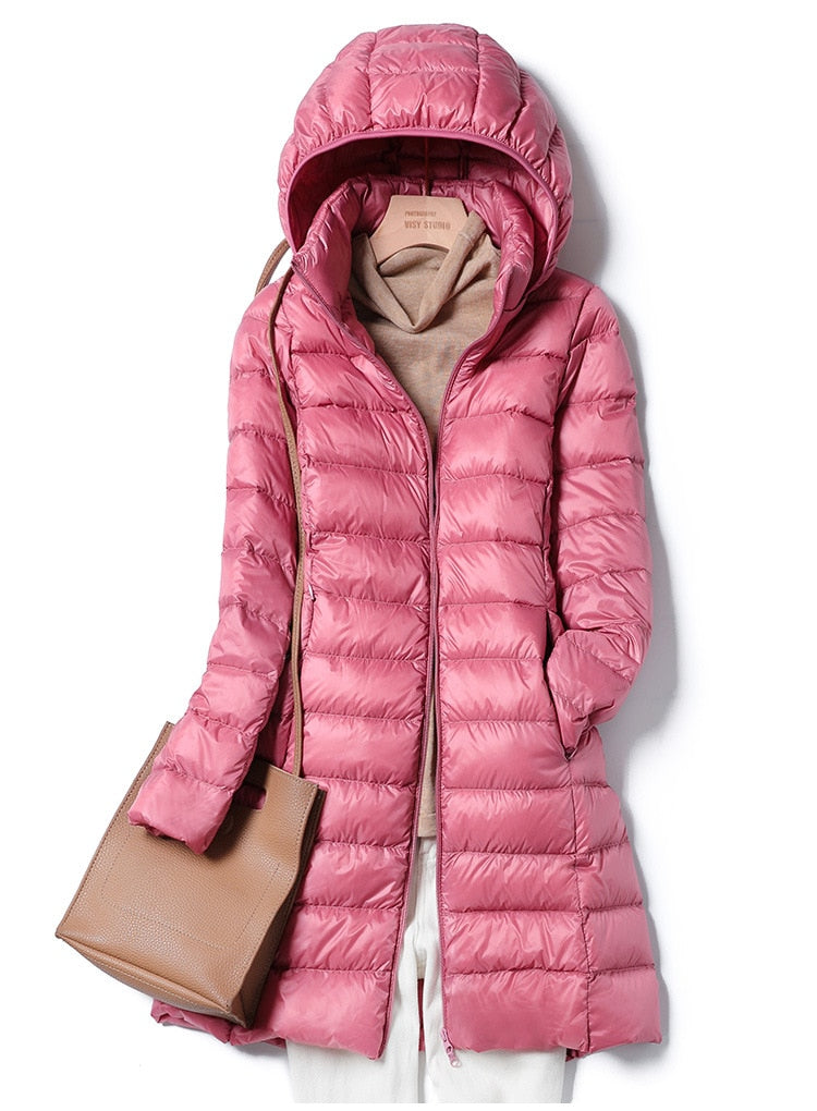 Krohn-e | Daunenjacke mit Kapuze für Damen - Winter