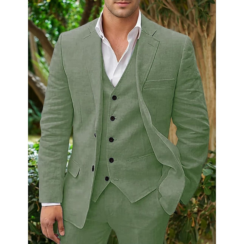 Herren-Leinen-Anzug: Blazer, Weste & Hose | Leicht, atmungsaktiv und elegant