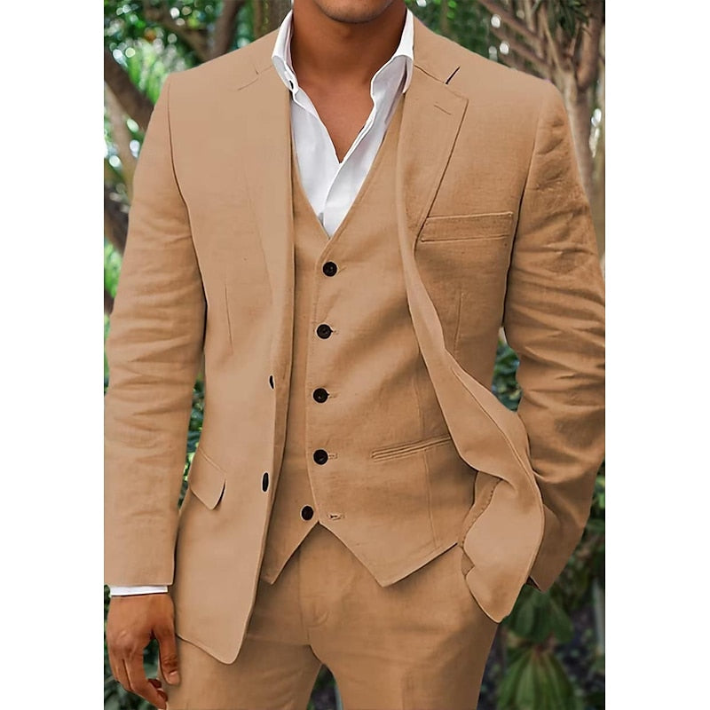 Herren-Leinen-Anzug: Blazer, Weste & Hose | Leicht, atmungsaktiv und elegant