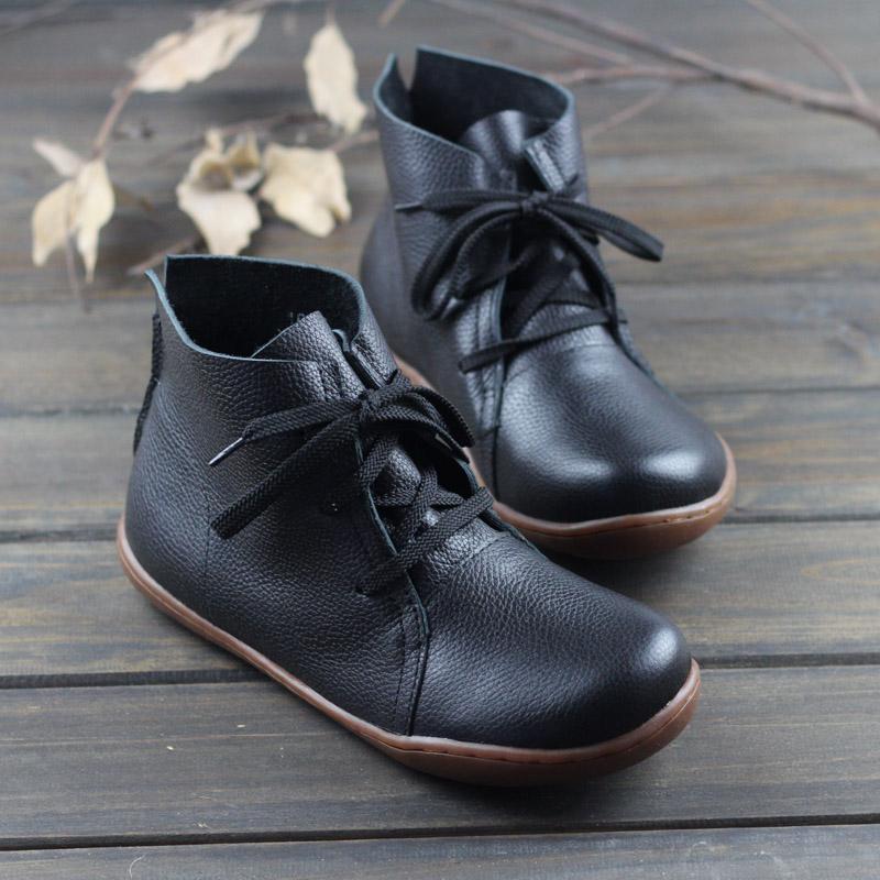 KROHN-E Damen Ankle-Boots Slip-On Stabile Sohle Schwarz Elegant