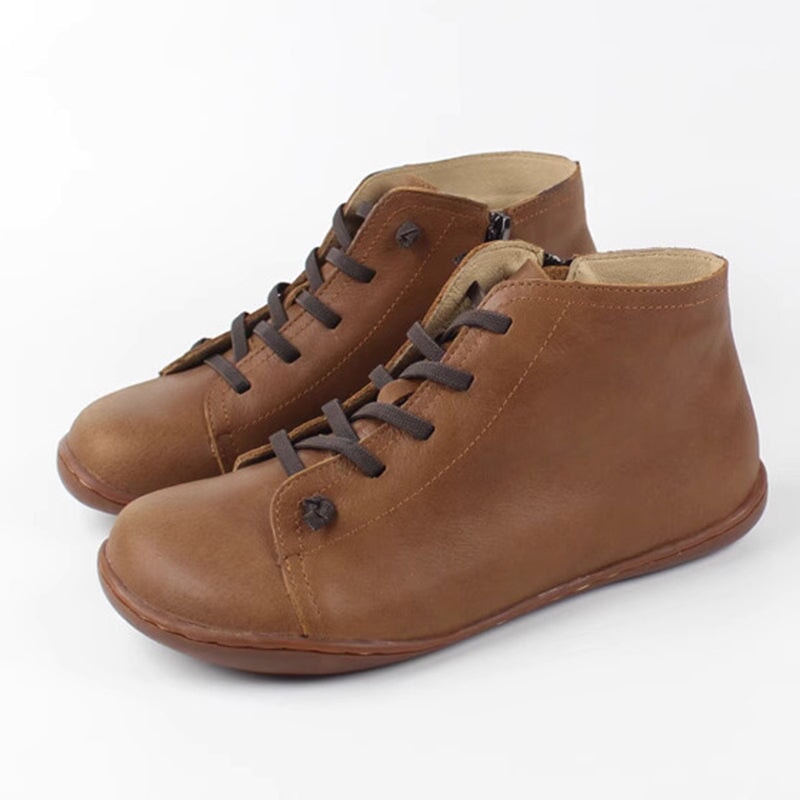 KROHN-E Damen Ankle-Boots Reißverschluss Schwarz Vielseitig Design