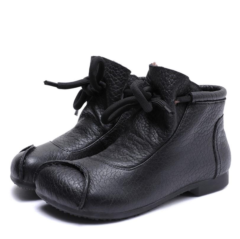 KROHN-E Damen Ankle Boots Slip-On Design Robuste Sohle Casual Stiefeletten