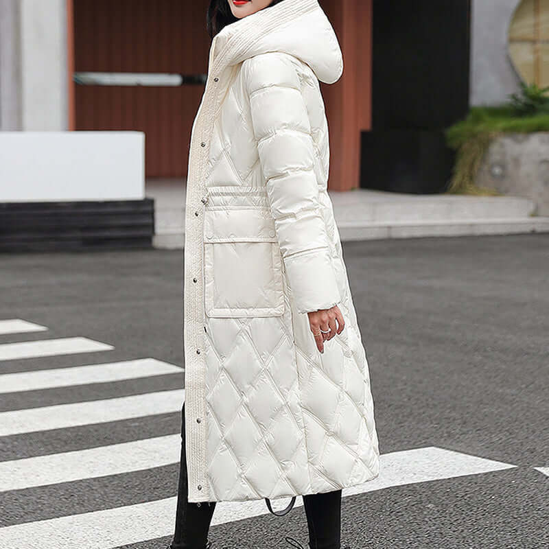 Krohn-e | Damen gepolsterte Kapuzen Winterjacke