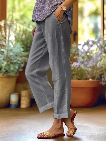 Leinen Sommerhose Oona für Damen