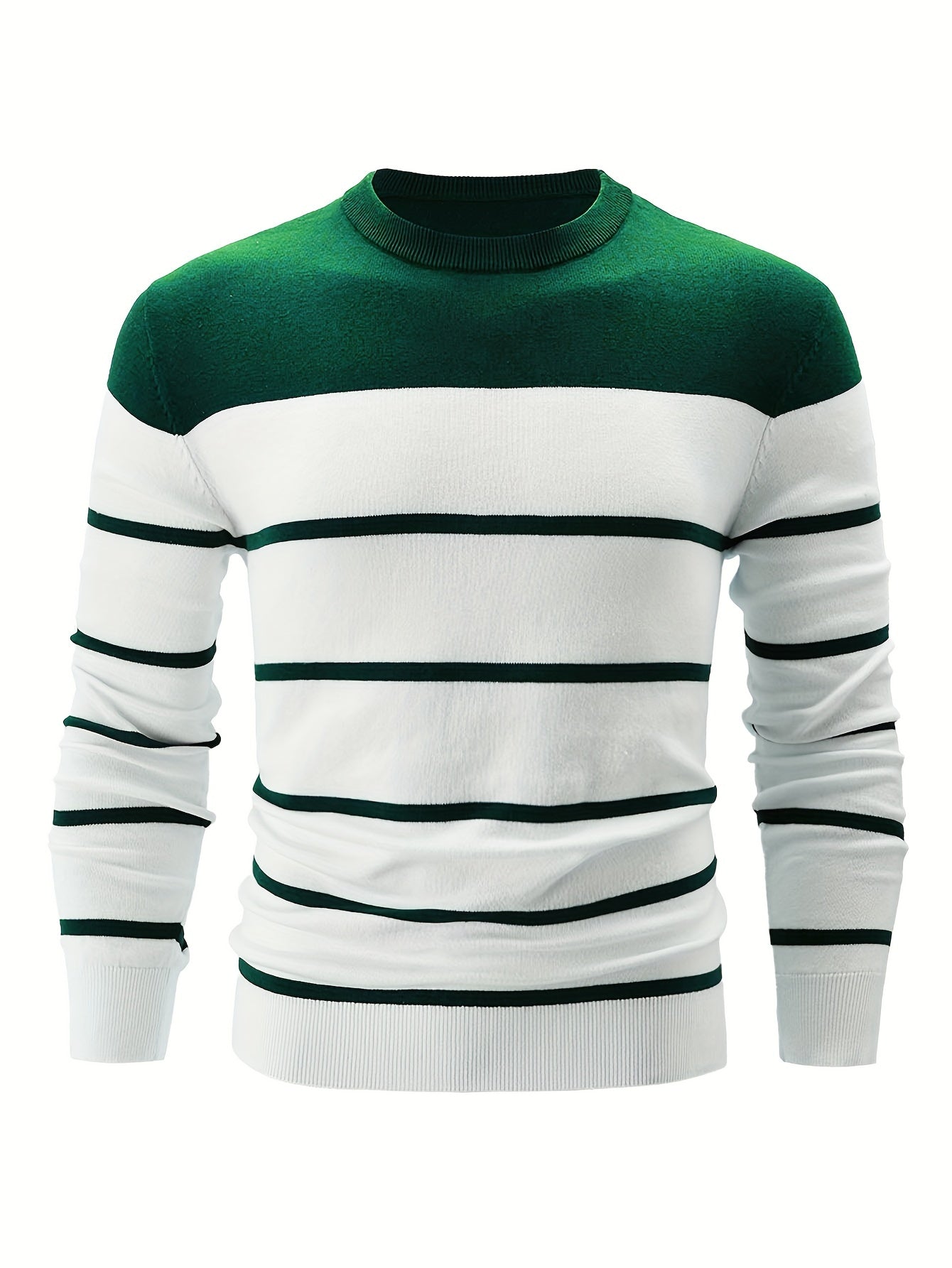 Krohn-e | Gestreifter Pullover Baumwolle Klassisch und Komfortabel