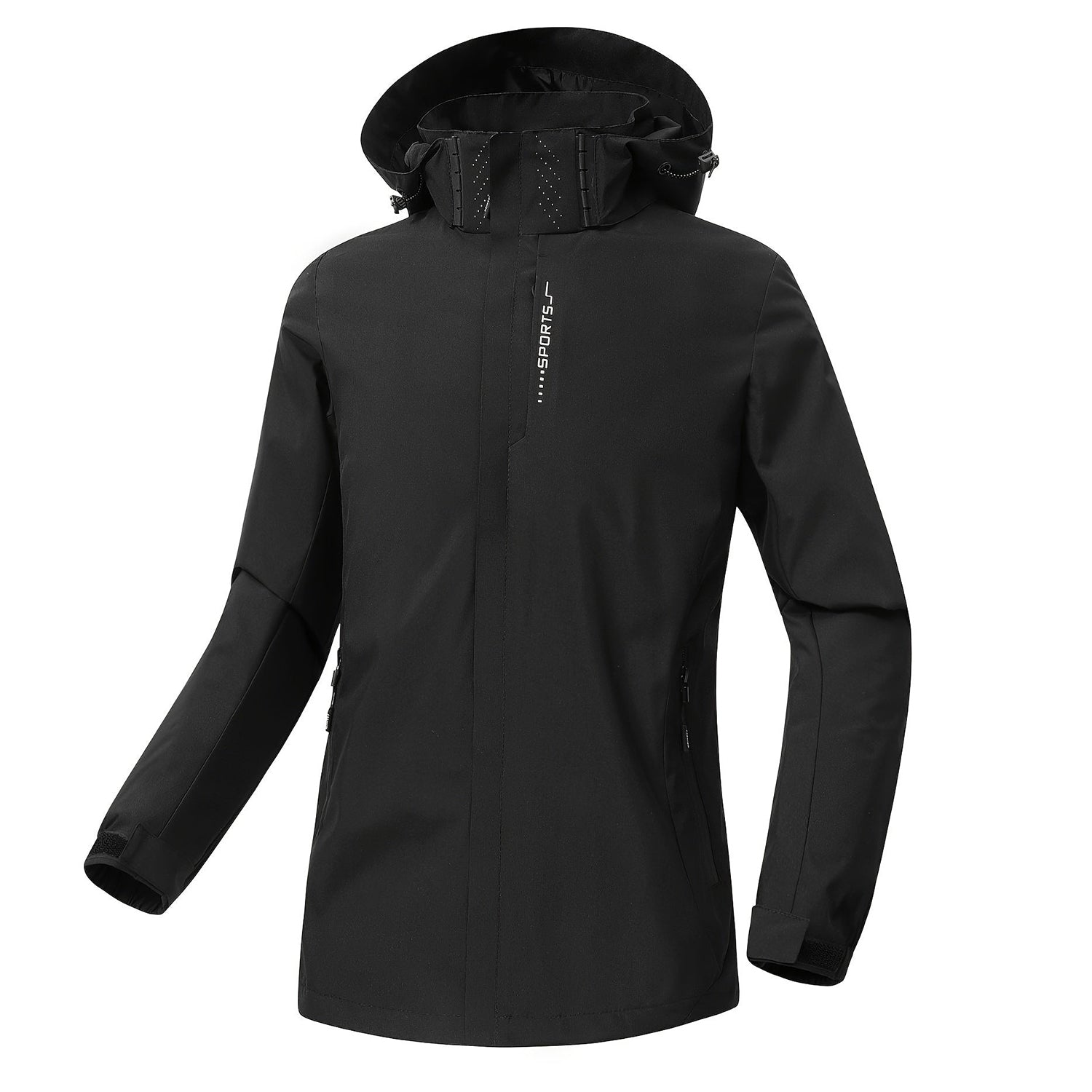 Krohn-e | Damen Sportjacke mit Kapuze, Winddicht und Wasserdicht