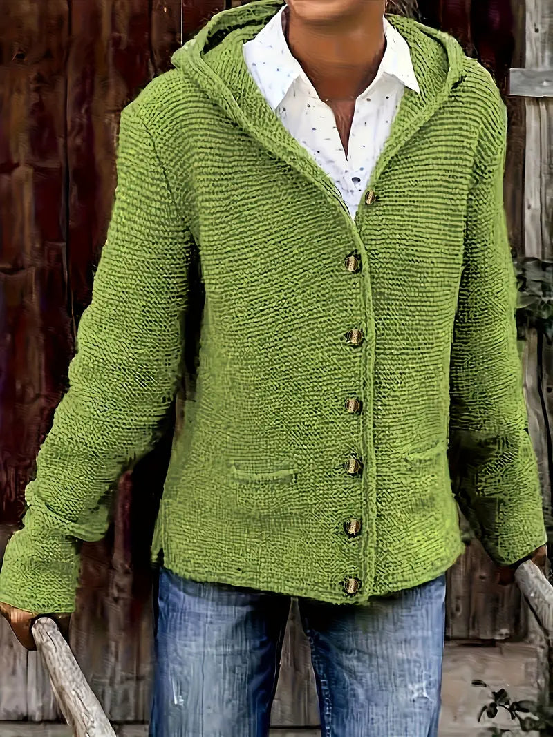 Krohn-e | Modische Strickjacke mit Knopfleiste
